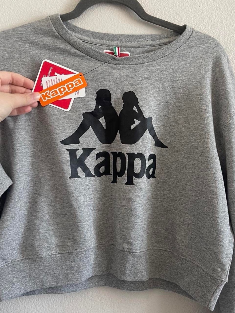 Kappa Women's Grey Logo Sweatshirt